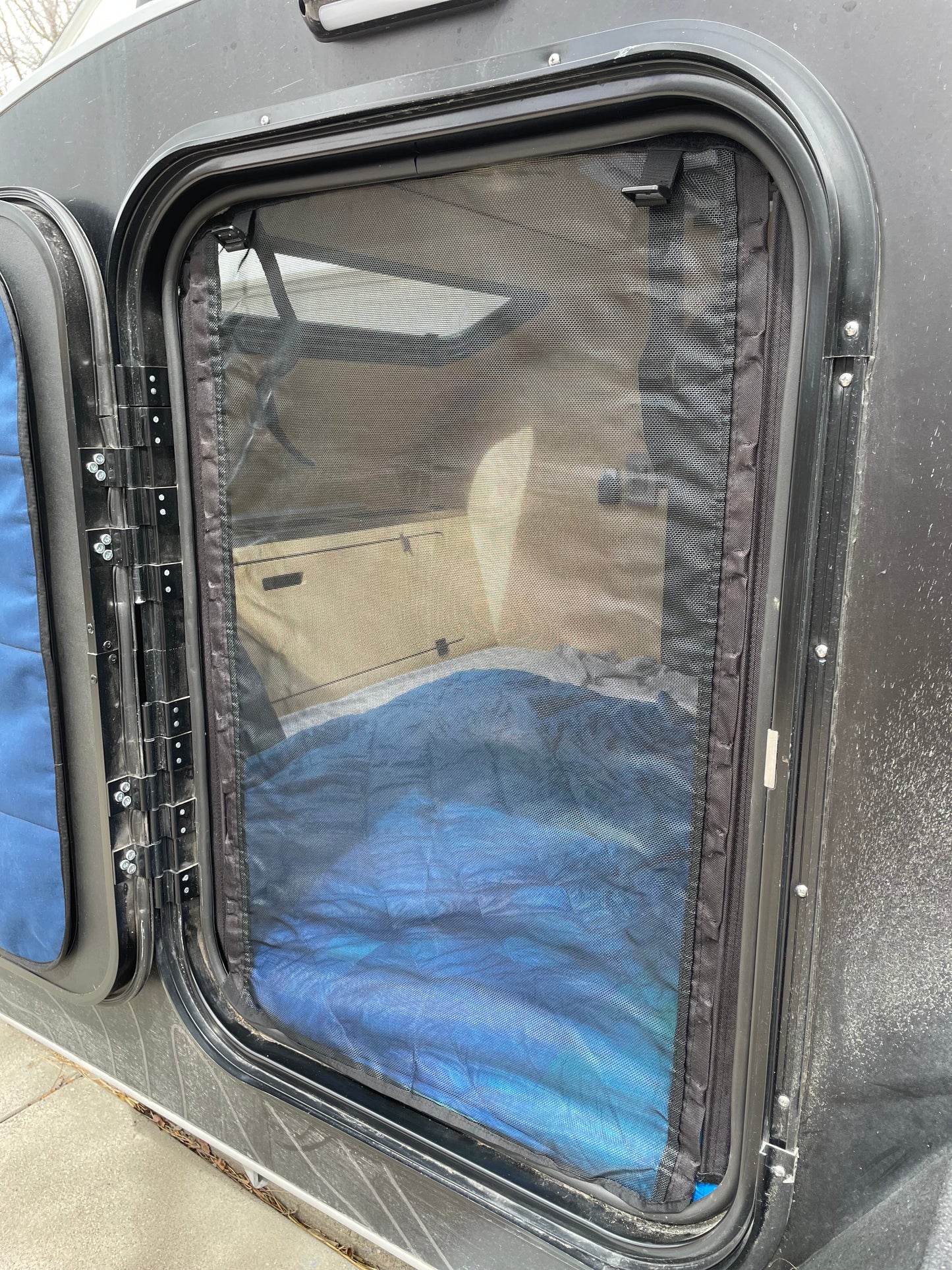Magnetic Bug Screens for Tiny Trailers