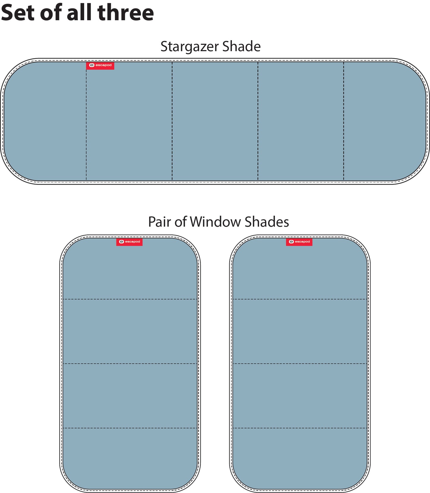 Magnetic Window Shades for Escapod Topo 1