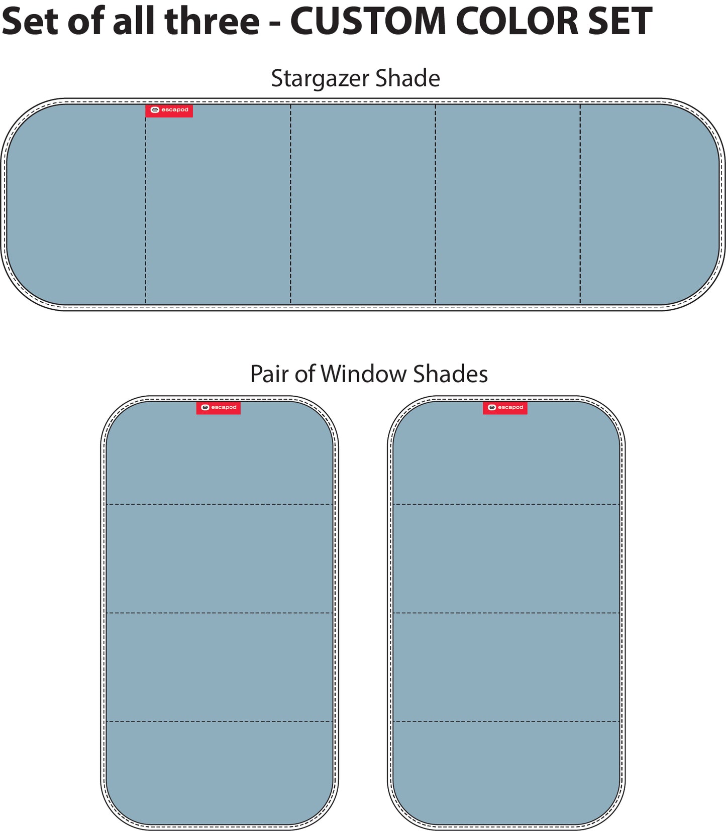 Magnetic Window Shades for Escapod Topo 1